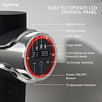 Lifelong Gun Massager for Pain Relief with Cold Compression & 99 Speed Settings - Rechargeable, 5 Massage Heads, 3 Modes for Full Body Deep Tissue Percussion Massage