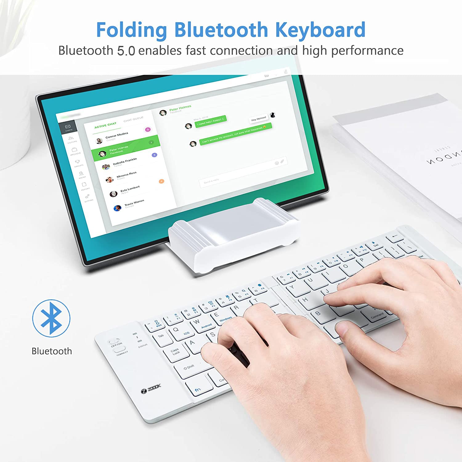 ZOOOK Palm Pad Bluetooth Keyboard