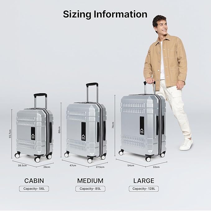 Check-In Inline Trolley Bag|Hardshellsided Luggage Anti-Scratch 8 Wheel Luggage