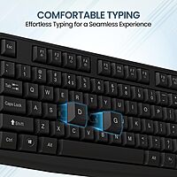 Portronics Ki-Pad 4 USB Keyboard – Full Size, Black. Ergonomic design, responsive keys, and durable build. Perfect for home or office use. Enhance your typing experience with this sleek keyboard.