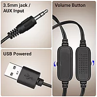 Zebronics Igloo 1 – 2.0 USB Speakers, 8W, LED Lighting, Compact & Powerful Sound for PC & Laptop