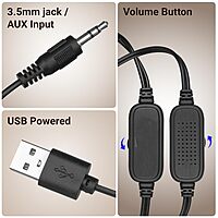 Zebronics Igloo 1 – 2.0 USB Speakers, 8W, LED Lighting, Compact & Powerful Sound for PC & Laptop