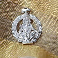 925 Sterling Silver Lord Ayyappan Pendant for Men | Sabarimala Devotional Jewelry