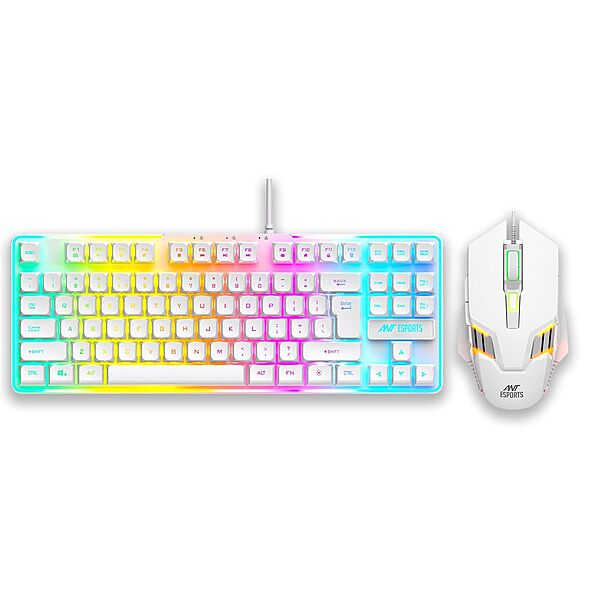 ANT ESPORTS MK710V2 KEYBOARD &MOUSE COMBO WHITE