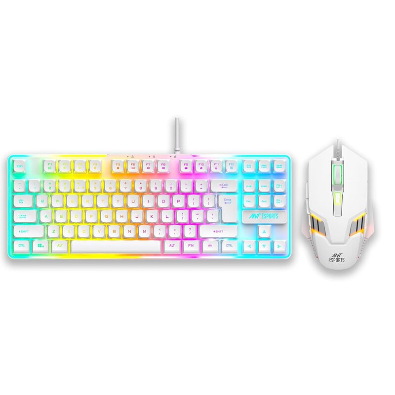 ANT ESPORTS MK710V2 KEYBOARD &MOUSE COMBO WHITE