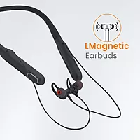 Corseca Stallion Shadow Wireless Neckband – 70H Playtime | LED Battery Display | BT 5.3