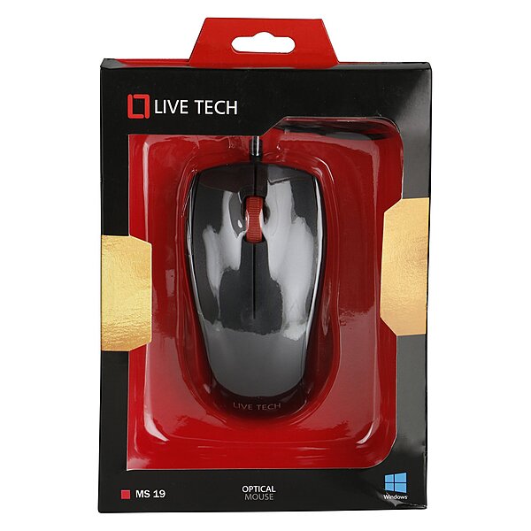 Live Tech MS 19 USB Mouse – Stylish design with new packaging. Perfect for everyday use, featuring smooth tracking and comfortable grip. Ideal for home or office, enhancing productivity effortlessly.