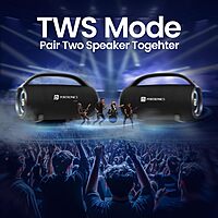 Portronics Thunder 2.0 POR 2338 Bluetooth Speaker – 60W | TWS | Handsfree Calling | Black