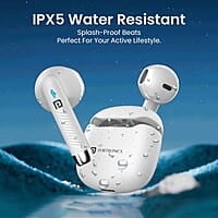 Portronics Harmonics Twins S12 in Ear TWS Earbuds with Mic, 24H Playtime 13mm Dynamic Driver, Bluetooth 5.3v