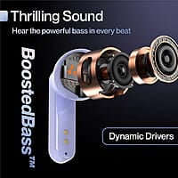 Ambrane Dots Sense True Wireless Earbuds with 21 Hours Playtime,Environmental Noise Cancellation (Enc),10Mm Drivers with Boostedbass,Bluetooth V5.1,Ipx4 Splash Proof