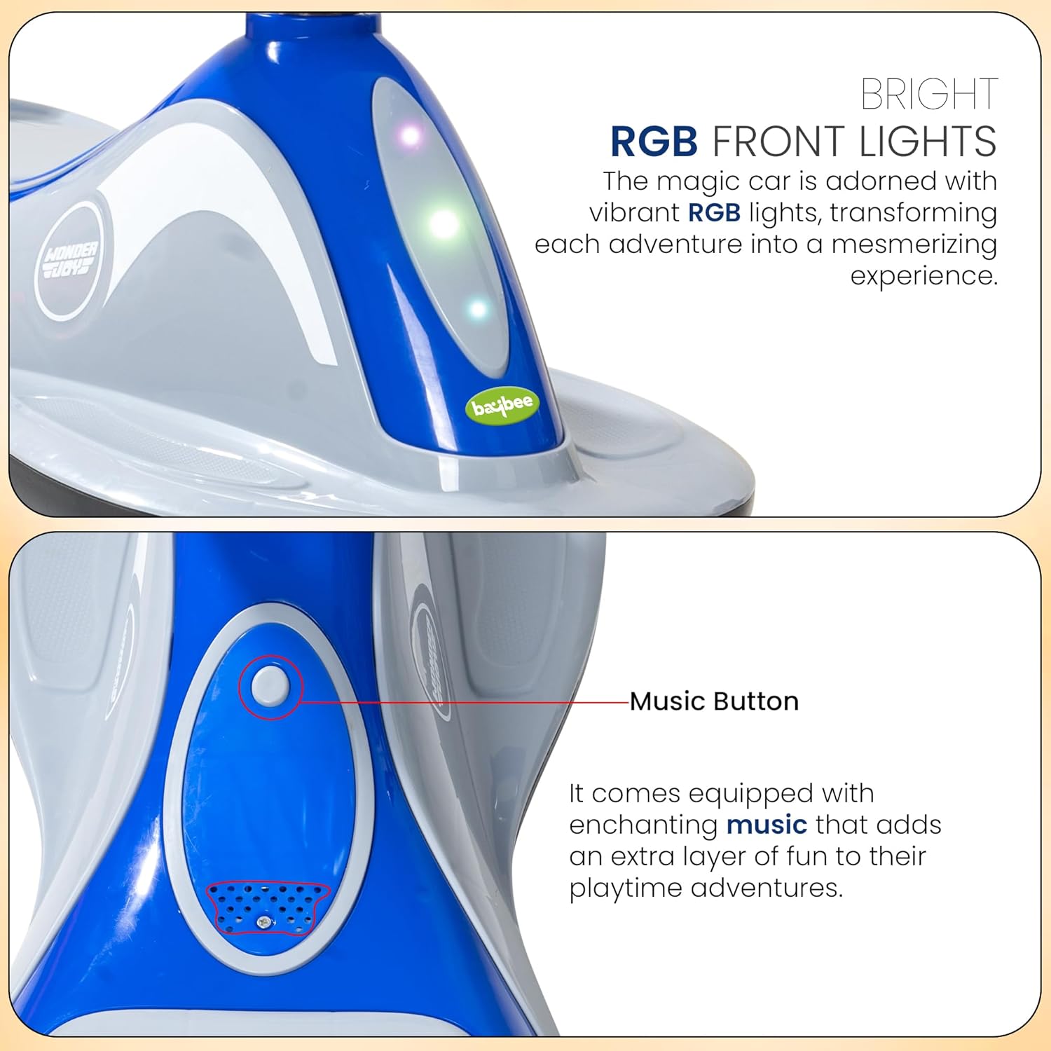 Baybee Pluto Kids Magic Swing Cars for Kids, with Led Lights, Scratch Free PP Wheels & Music-Blue Baybee Pluto Kids Magic Swing Cars for Kids, with Led Lights, Scratch Free PP Wheels & Music-Blue