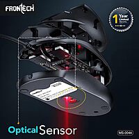 Frontech MS-0044 – Wired optical mouse with 1000 DPI, ergonomic design, and smooth tracking for accurate and comfortable daily use.