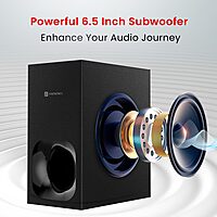 Portronics Pure Sound 105 – 200W 2.1 Soundbar with HDMI offers immersive audio experience, sleek design, and powerful bass. Perfect for movies, music, and gaming. Enhance your entertainment setup!