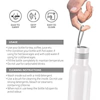 MILTON Smarty Stainless Steel Water Bottle, 730 ml