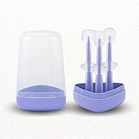 Baby Toothbrush 3 In 1 Silicone Toothbrush Set for Infants and Toddlers