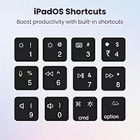 Portronics PadMate Magnetic Bluetooth Keyboard Case – Black | For iPad 10th Gen