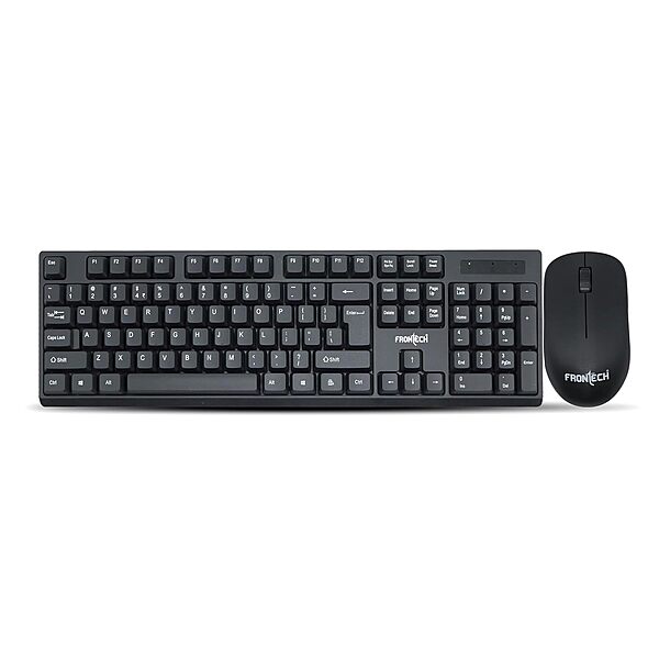 Frontech KB-0028 Wired USB Keyboard – Ergonomic Design | Quiet Keys | Durable Build | Smooth Typing for Everyday Use