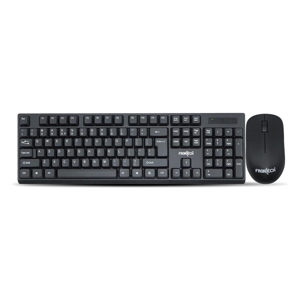 Frontech KB-0028 Wired USB Keyboard – Ergonomic Design | Quiet Keys | Durable Build | Smooth Typing for Everyday Use