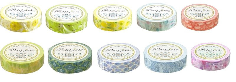 NICHIBAN PETIT JOIE WASHI TAPE, 15mm X 18m NICHIBAN PETIT JOIE WASHI TAPE, 15mm X 18m