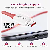 EVM 1PLUS01 Type C Cable 100W 1M - Red
