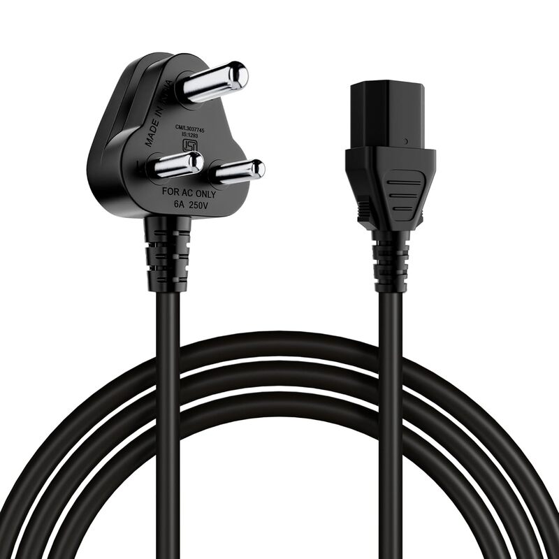 Portronics Konnect G4 – 3-Pin Desktop Power Cable, 1.2M, durable and flexible design, perfect for connecting devices to power sources, ensures stable power supply, ideal for home and office use.