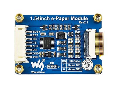 200x200, 1.54inch E-Ink display module, three-color