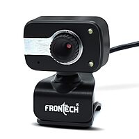 Frontech E-CAM FT-2252 HD Webcam – HD Video | Built-in Microphone | USB Plug & Play | Video Calling & Online Classes