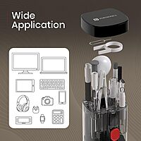 Portronics Clean T 21-In-1 Cleaning Kit for Laptop, Mobiles, and Tablets – Black