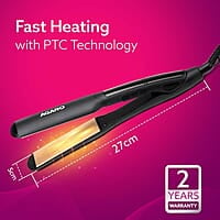 AGARO Elite Hair Straightner, For Women, Black