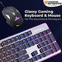 Coconut Force Gaming Combo (Black, RGB, 26 Anti-Ghosting Keys, Ergonomic Design, RGB Backlit Mouse, 1 Year Warranty)