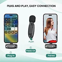 Portronics Dash 7 POR 2508 Lightning Wireless Mic – Plug & Play Black