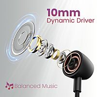 Portronics Harmonics Z9 – Wireless Neckband, 40 Hours Playtime, Bluetooth 5.0, Deep Bass, Comfortable Fit, Magnetic Earbuds, Voice Assistant Support, Ideal for Music & Calls, Black.