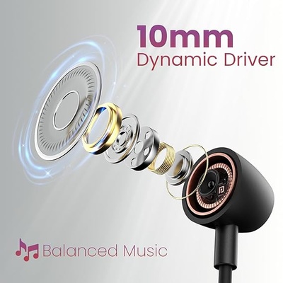 Portronics Harmonics Z9 Wireless Bluetooth in Ear Neckband with Mic, 40 Hours Playtime, Metallic Finish, BT5.3V, 10mm Dynamic Driver, Dual Pairing, Magnetic Buds, Type C Fast Charging Portronics Harmonics Z9 Wireless Bluetooth in Ear Neckband with Mic, 40 Hours Playtime, Metallic Finish, BT5.3V, 10mm Dynamic Driver, Dual Pairing, Magnetic Buds, Type C Fast Charging