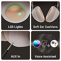 ZEBRONICS Duke 60hrs Playtime Bluetooth Wireless Over Ear Headphone with Mic