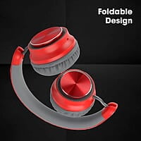 ZEBRONICS Zeb-Bang PRO Bluetooth v5.0 On Ear Headphone, 30H Backup, Foldable Design, Call Function, Voice Assistant Feature, Built-in Rechargeable Battery, Type C Charging, 40mm Driver and AUX.