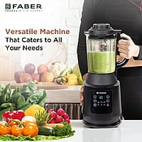 Faber 1800W Digital Power Blender Mixer Grinder 6 Auto Cook Menu Hot Soup Maker 850W Built-in Heater