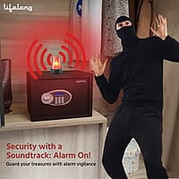 Lifelong Locker For Home&Office 34L-Digital Safe Locker Anti-Theft Alarm Electronic Keypad