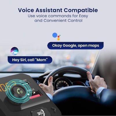 Portronics Auto 10 Plus Car Bluetooth Receiver with Hands-Free Calling & Music, 3D Surround Sound, 30W Type-C PD, 18W USB Fast Charging, Bluetooth-FM for Wireless Car Stereo Audio (Black) Portronics Auto 10 Plus Car Bluetooth Receiver with Hands-Free Calling & Music, 3D Surround Sound, 30W Type-C PD, 18W USB Fast Charging, Bluetooth-FM for Wireless Car Stereo Audio (Black)