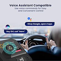 Portronics Auto 10 | Bluetooth Car Receiver | Fast charging | Stream music & hands-free calls | Dual USB ports | Compact design.