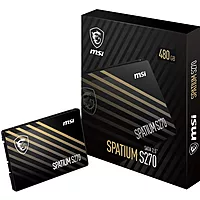MSI Spatium S270 480GB Internal SSD – 2.5-Inch SATA Drive | Up to 500MB/s