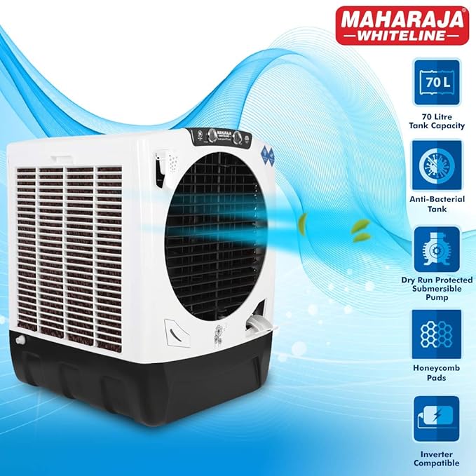 Maharaja White line  Super Grand 70 Plus Honeycomb Desert Air Cooler with Anti-Bacterial Water Tank