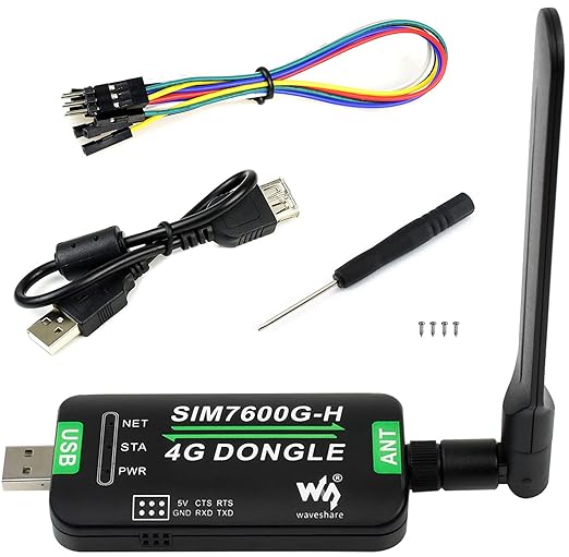 SIM7600G-H 4G DONGLE, GNSS Positioning, Global Band Support