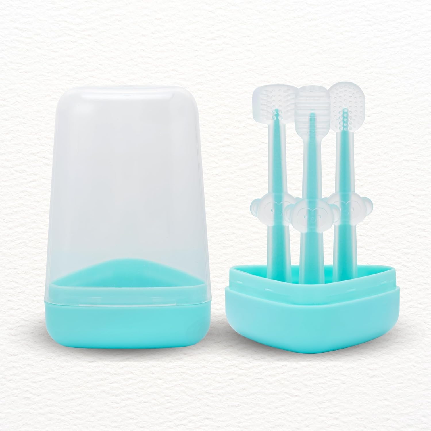 Baby Toothbrush 3 In 1 Silicone Toothbrush Set for Infants and Toddlers Baby Toothbrush 3 In 1 Silicone Toothbrush Set for Infants and Toddlers