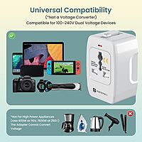 Portronics Juicemate 3 Universal Adapter delivers 6A AC output, fast charging, compact design, and multiple device compatibility. Built-in safety features make it perfect for home and travel.