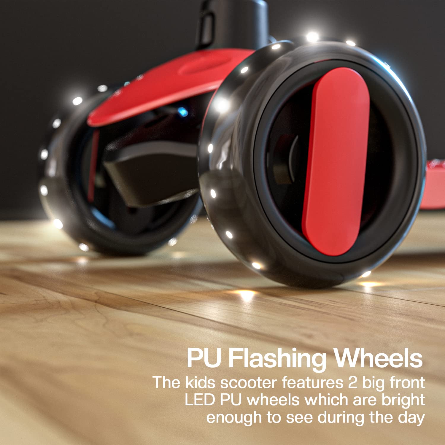 Baybee Alpha Glide Kick Scooter for Kids- Red Baybee Alpha Glide Kick Scooter for Kids- Red