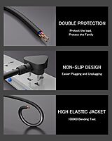Uport 1.8M Right Angle Power Cord for Desktop, designed for tight spaces, durable construction, and optimal performance. Perfect for connecting your desktop to power outlets with ease.