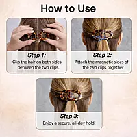 Classic 2 Pc Magnetic Hair Clip