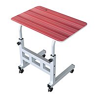 Portronics Buddy D – Laptop Table (Crimson Red, Wood) offers style and functionality, enhancing comfort and productivity for work or leisure.