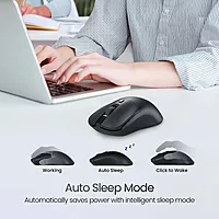 Portronics Toad 33 Wireless Mouse – 2.4GHz Wireless Receiver | Adjustable Sensitivity | Ergonomic Design | For Laptop, Desktop, PC, Mac | Black