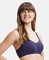 Jockey Wirefree Non Padded Super Combed Cotton Elastane Stretch Full Coverage Everyday Bra with Concealed Shaper Panel - FE41